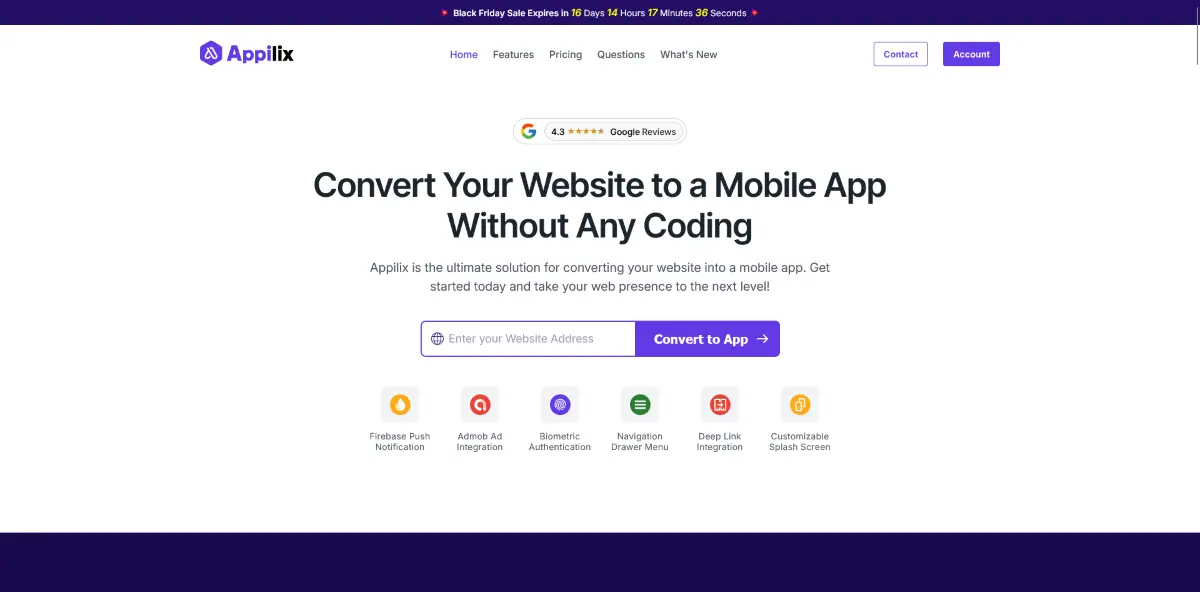 The Top Website to Mobile App Converters for 2025 3 Appilix-Convert-Your-Website-into-a-Mobile-App